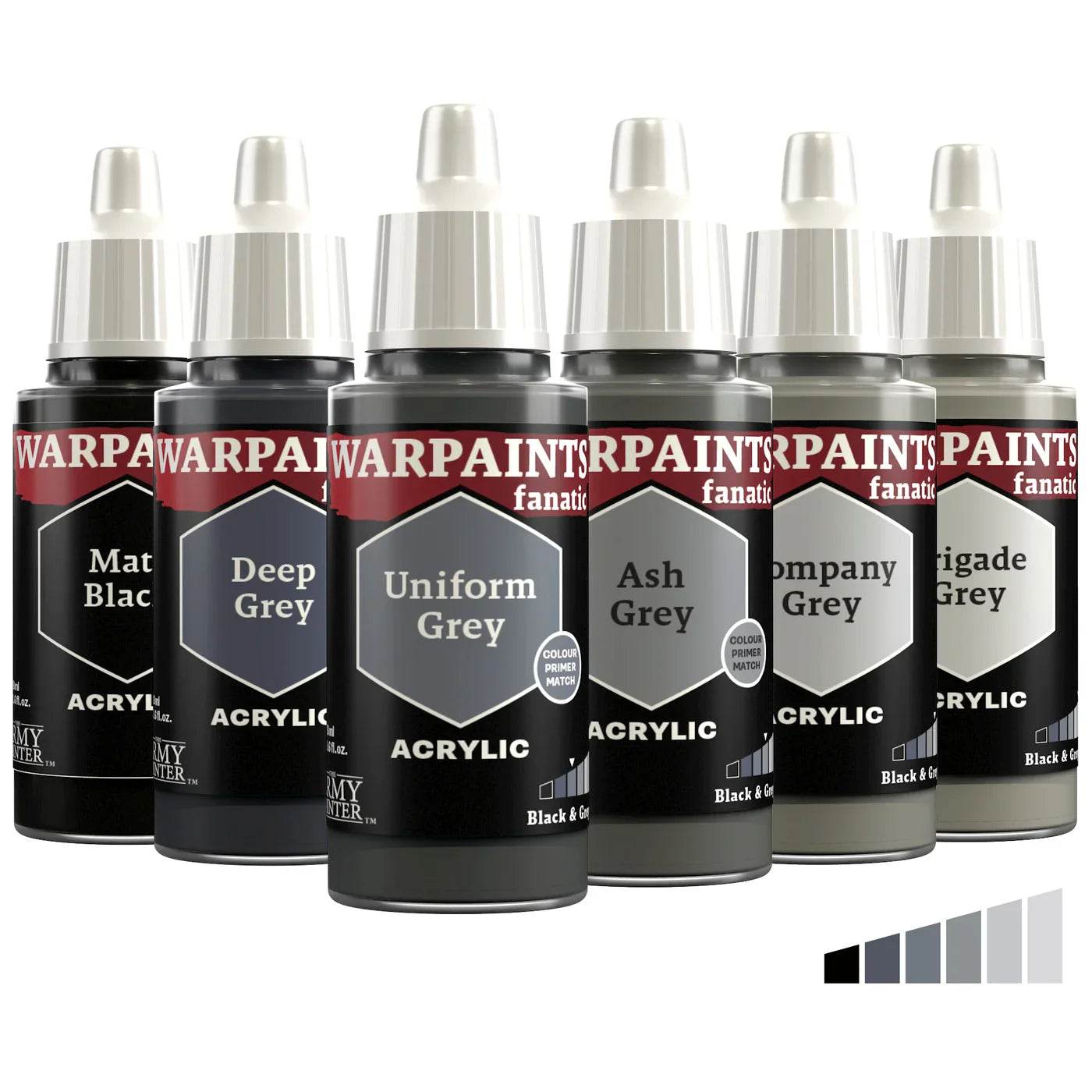 The Army Painter Warpaints Fanatic Flexible Triad Bundle - Black & Greys