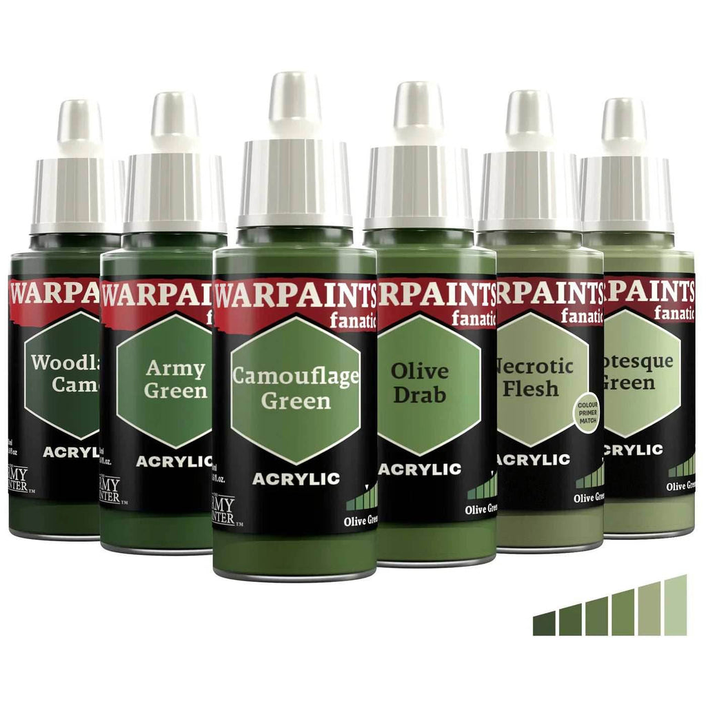 The Army Painter Warpaints Fanatic Flexible Triad Bundle - Olive Greens