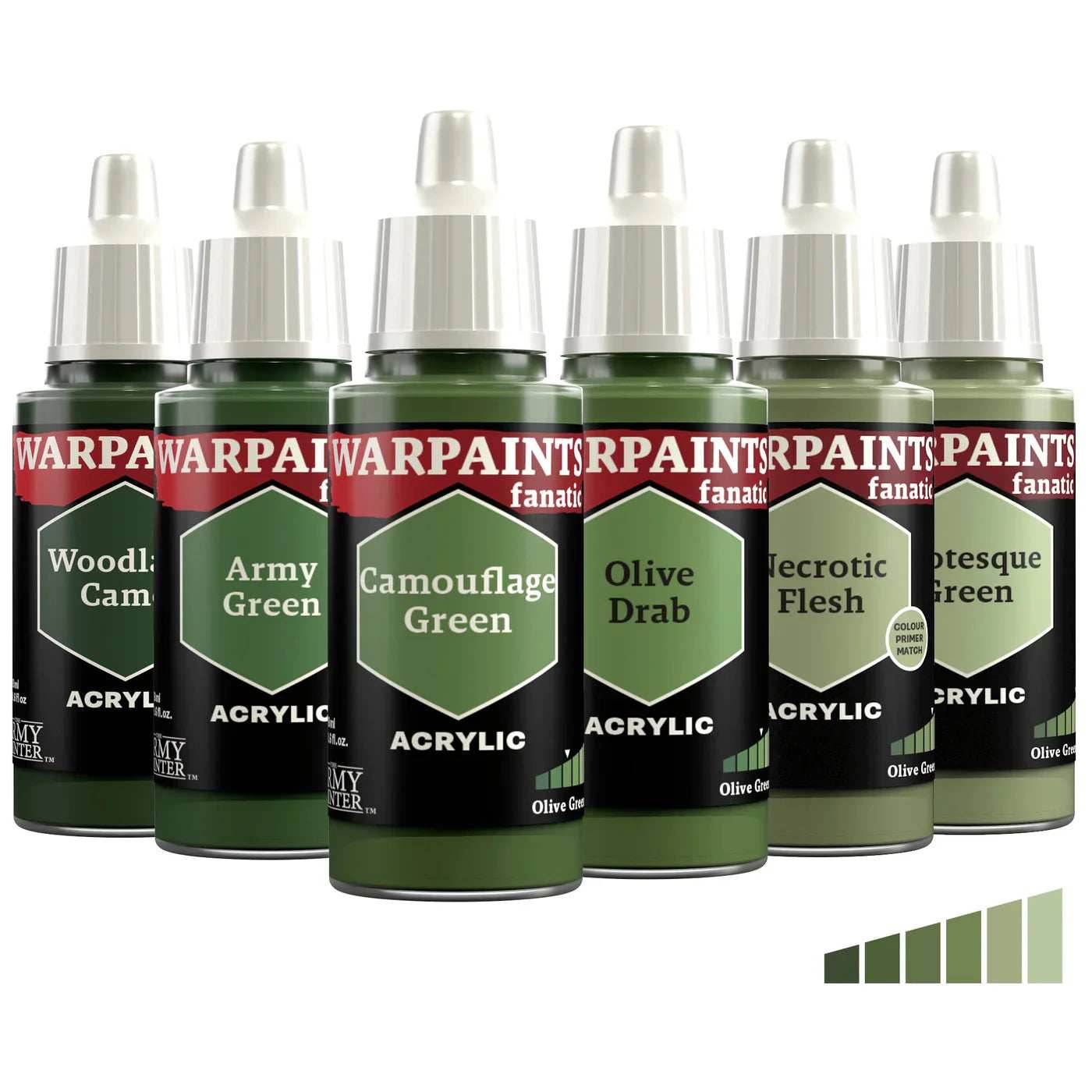 The Army Painter Warpaints Fanatic Flexible Triad Bundle - Olive Greens