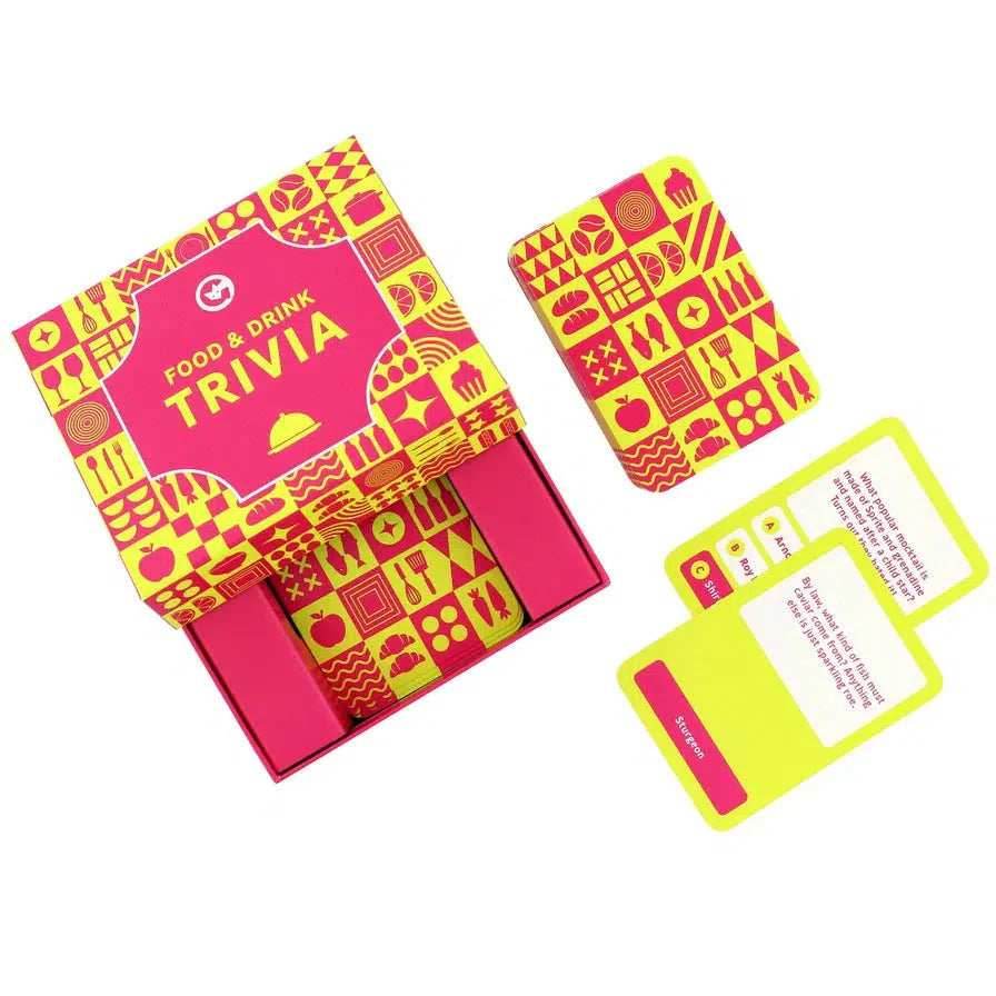 Food & Drink Trivia Card Game Ginger Fox - 