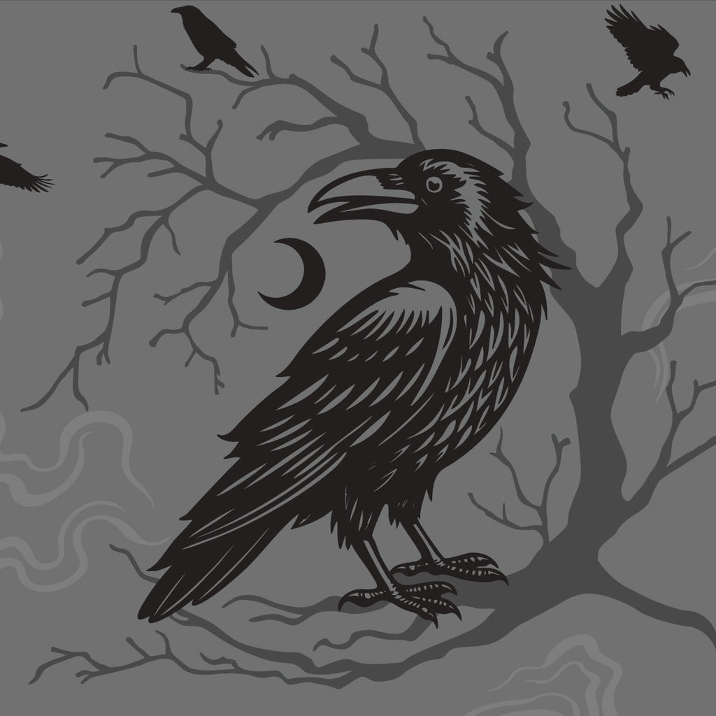 Midnight Crow Crew Socks