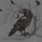Midnight Crow Crew Socks