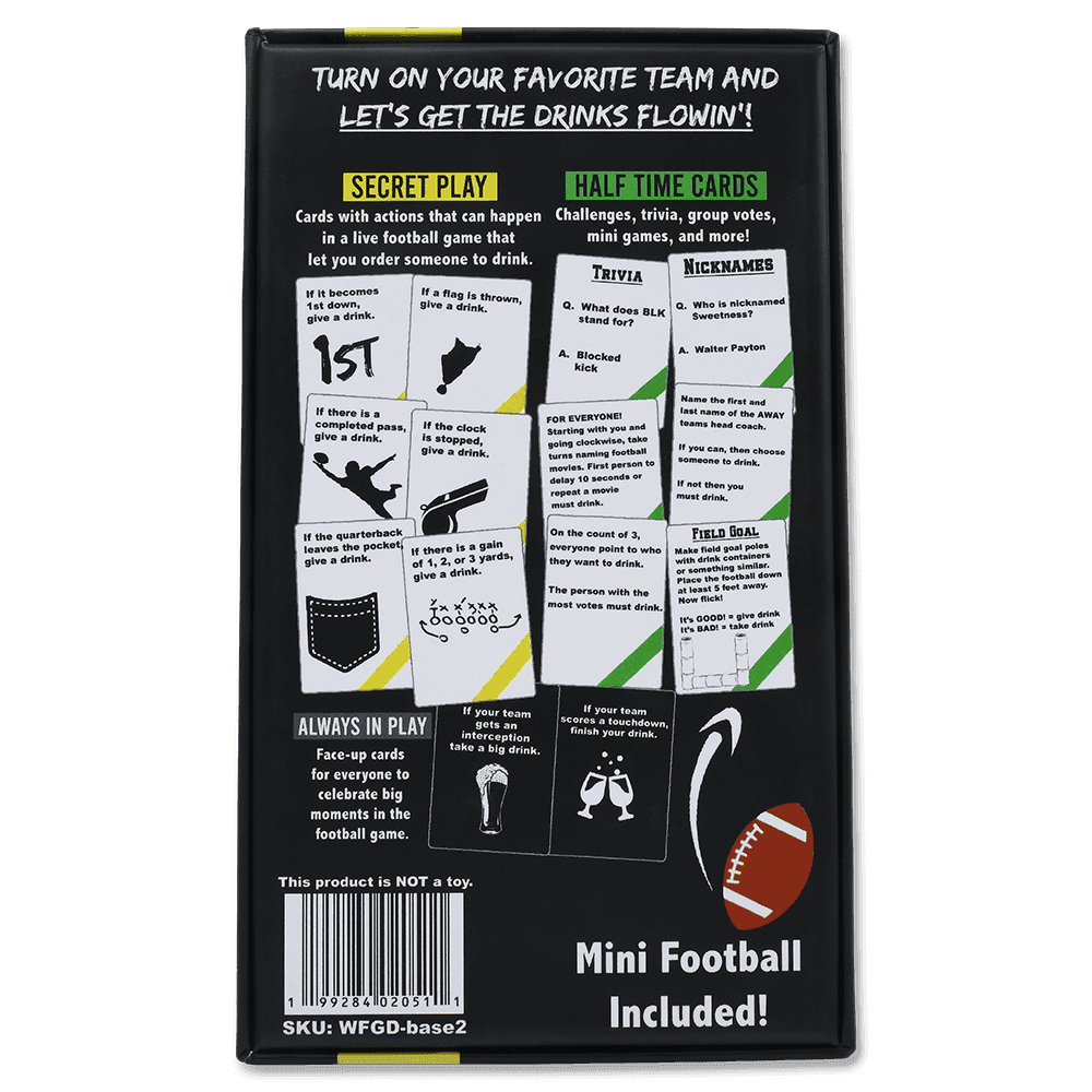 WATCH FOOTBALL, GET DRUNK - The Live Football Drinking Game - 
