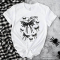 Bat Shit Crazy Coquette Bats T-Shirt, Funny Halloween Tee for Wild and Wicked Spirits - White / XS