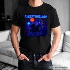 Sleepy Hollow Headless Horseman T-Shirt, Neon Retro Halloween Tee for Spooky Season - Black / XS