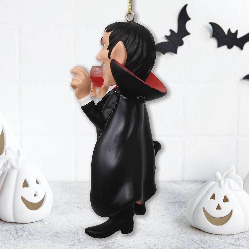 Dracula Vampire Christmas Ornament, Resin Halloween Decoration - 