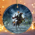 The Headless Horseman Spooky Halloween Ornament, The Legend of Sleepy Hollow - Circle