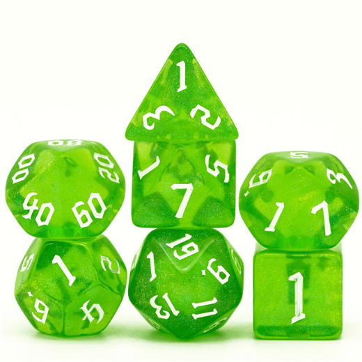 Forest Elemental RPG Dice Set - 