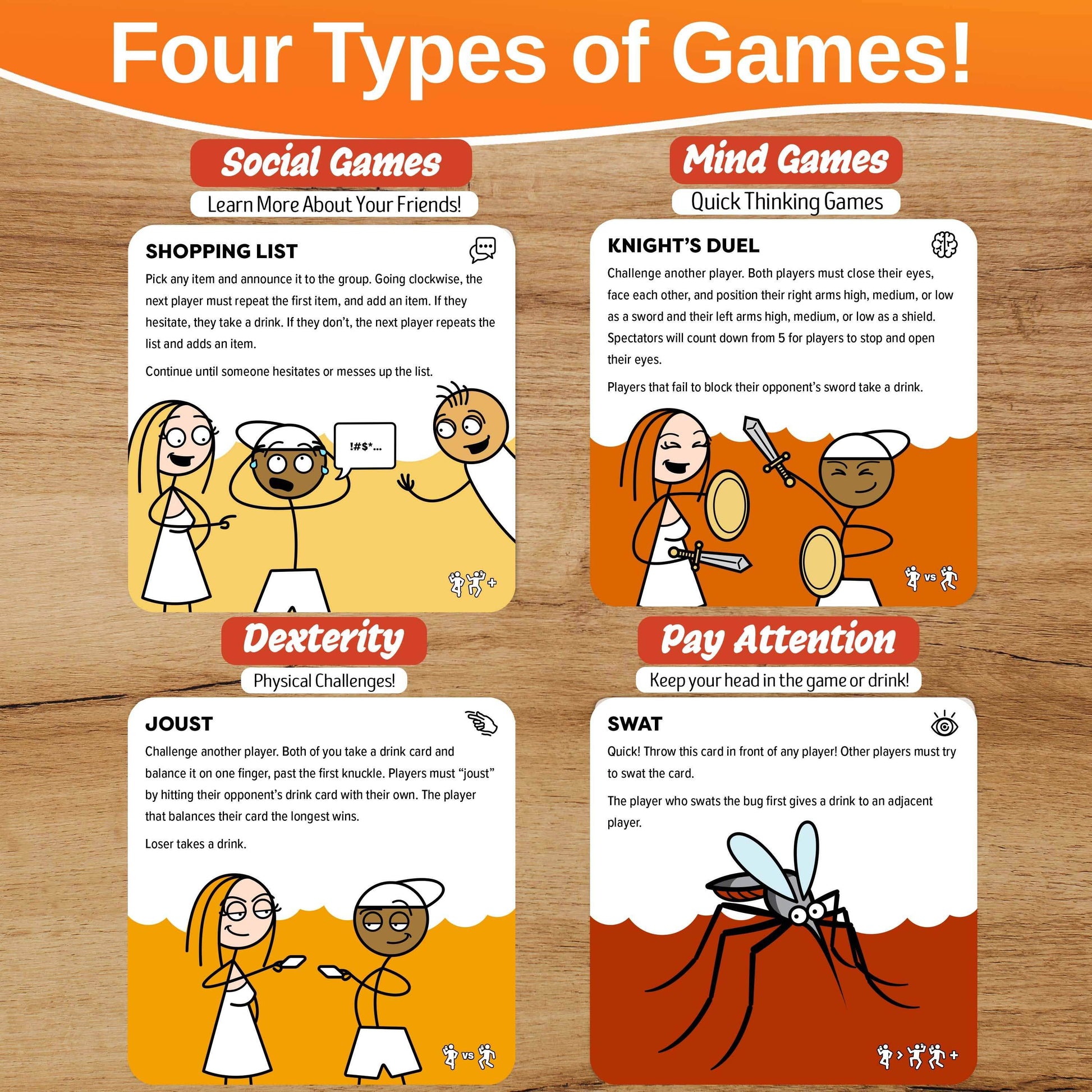The Drinking Game Game - A Collection of Fun Adult Mini Games for Parties - 