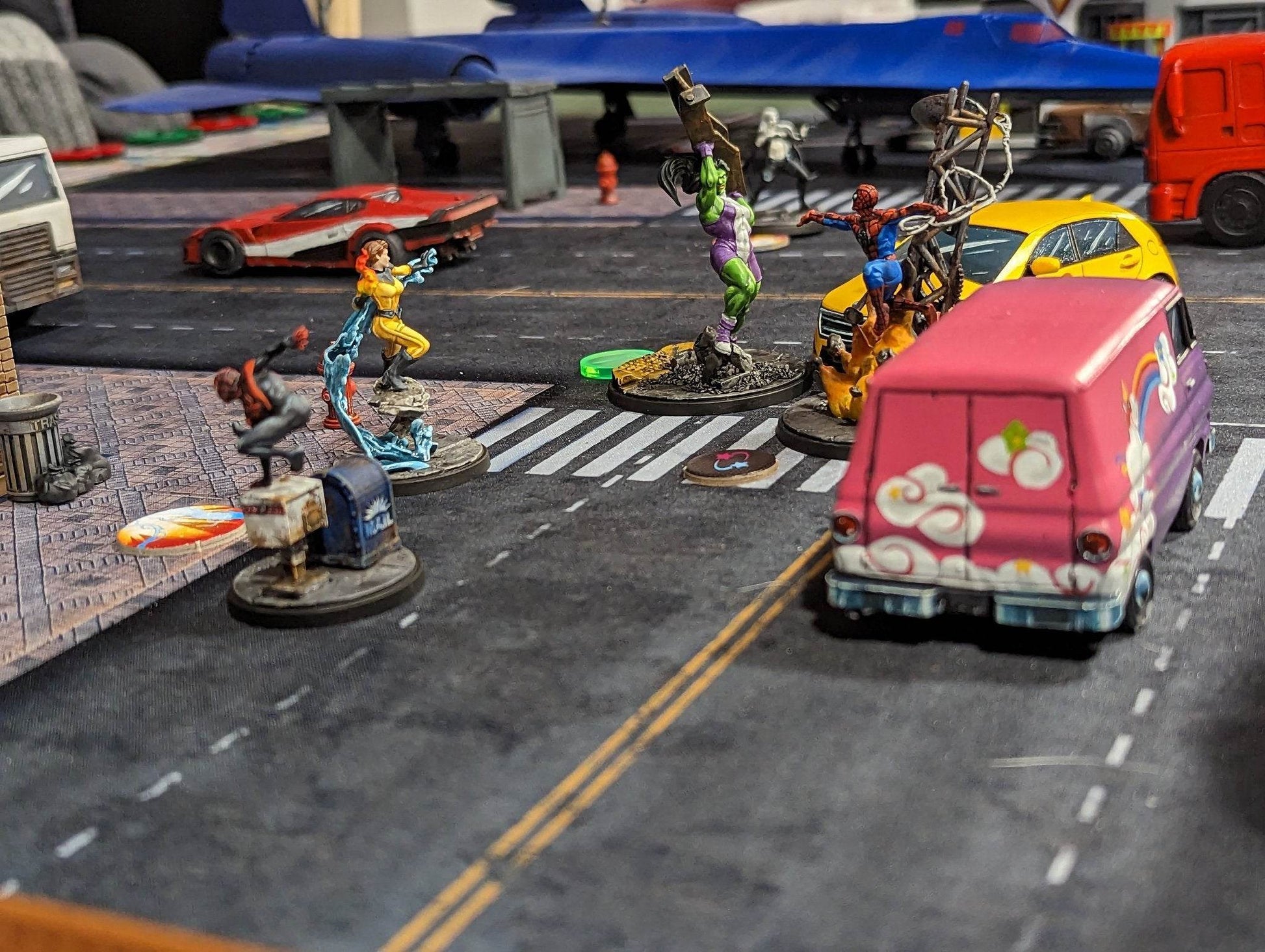 Modern City 1 - Neoprene Battle Mat - Warhammer, AoS, 40K, Kill Team, MCP, Shatterpoint, Legion, More - 36x36