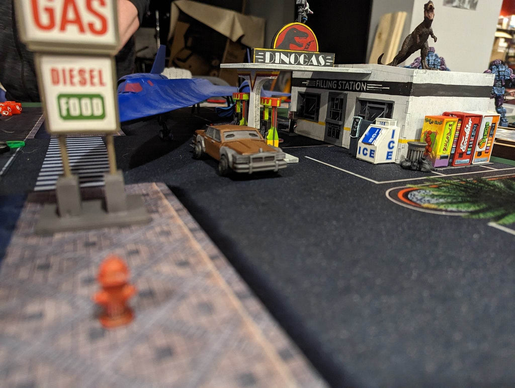 Modern City 1 - Neoprene Battle Mat - Warhammer, AoS, 40K, Kill Team, MCP, Shatterpoint, Legion, More - 36x36