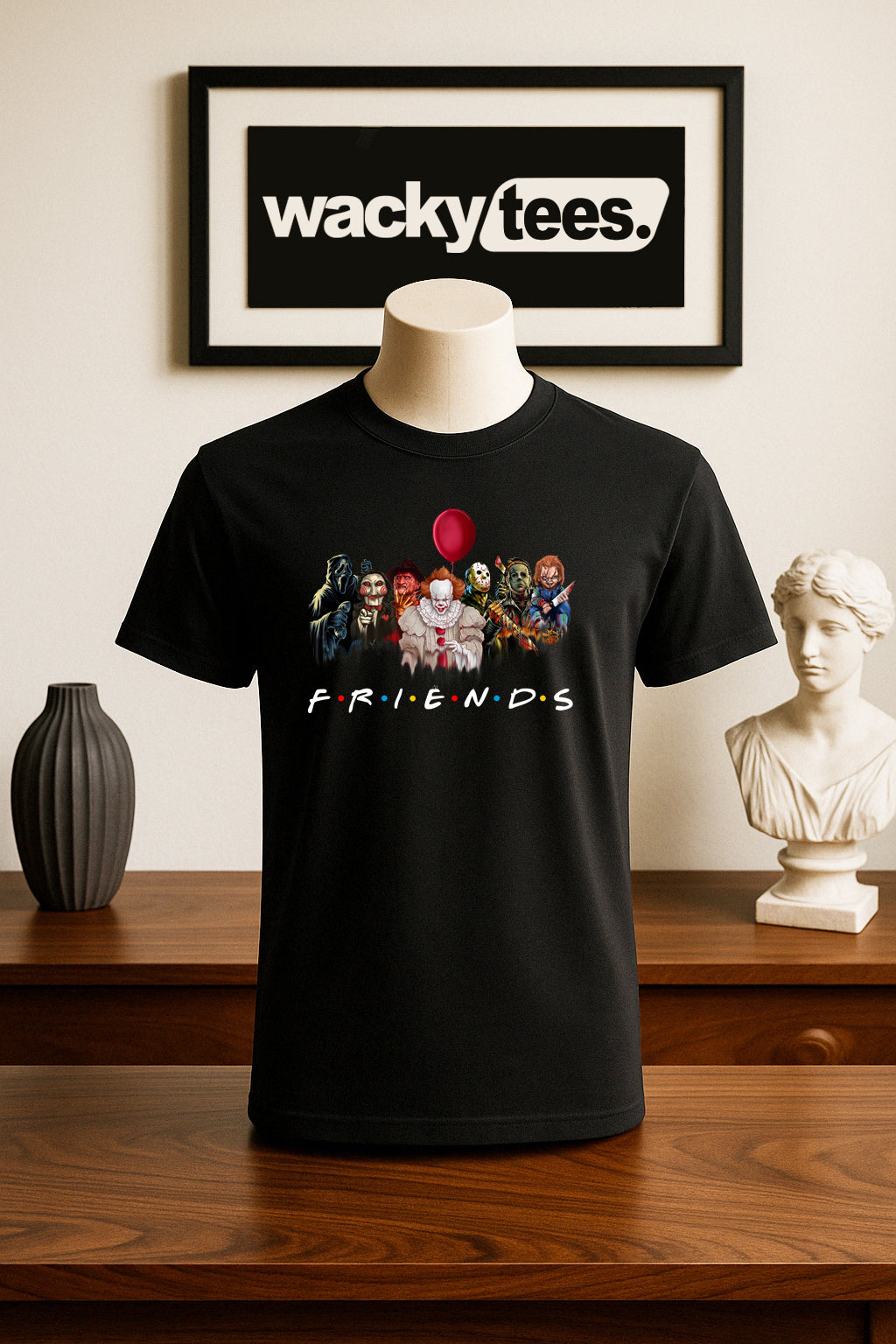 Friends Serial Killers Horror Terror Halloween 1 Graphic Tee Shirt