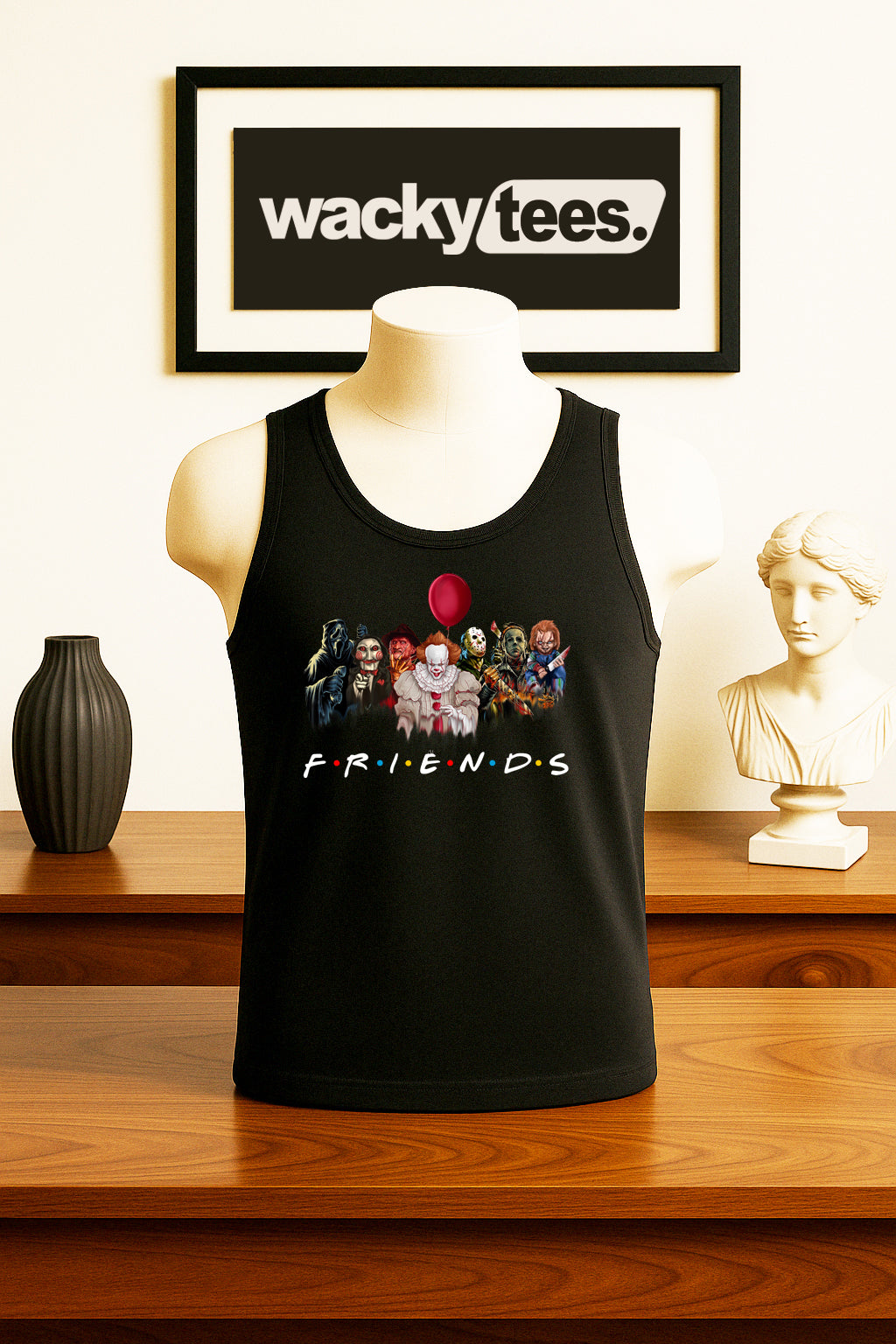 Friends Serial Killers Horror Terror Halloween 1 Graphic Tee Shirt