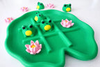 Frog and Lily Pad Tic Tac Toe Game — Pond-Themed Board Game | 3D Printed