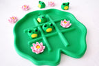 Frog and Lily Pad Tic Tac Toe Game — Pond-Themed Board Game | 3D Printed