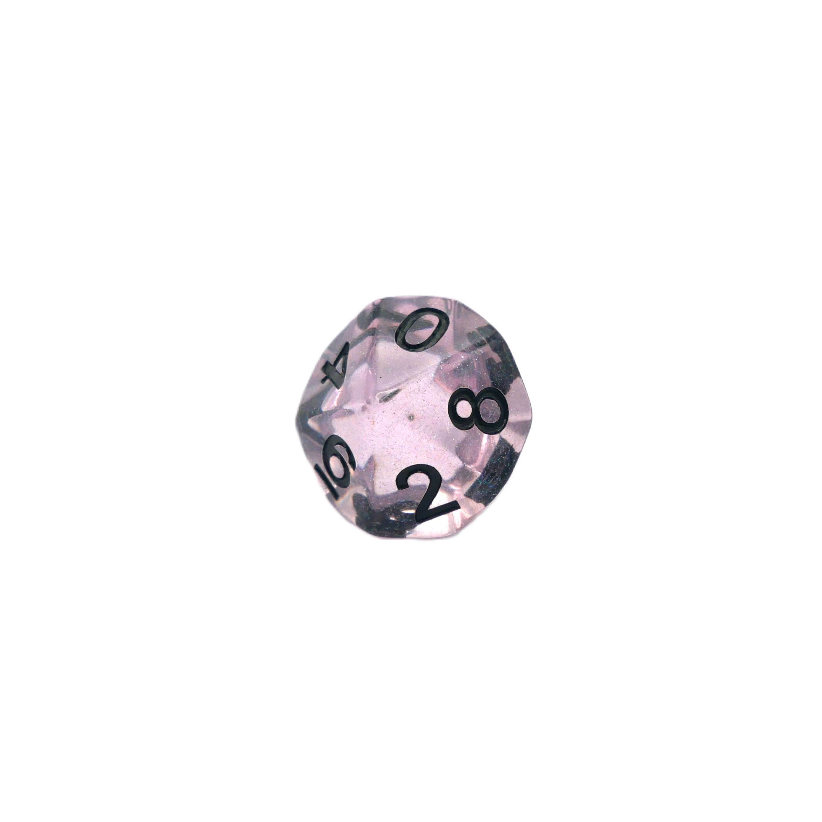 Frozen Blossom - 7 Piece DnD Dice Set | Acrylic RPG Gaming Dice - 