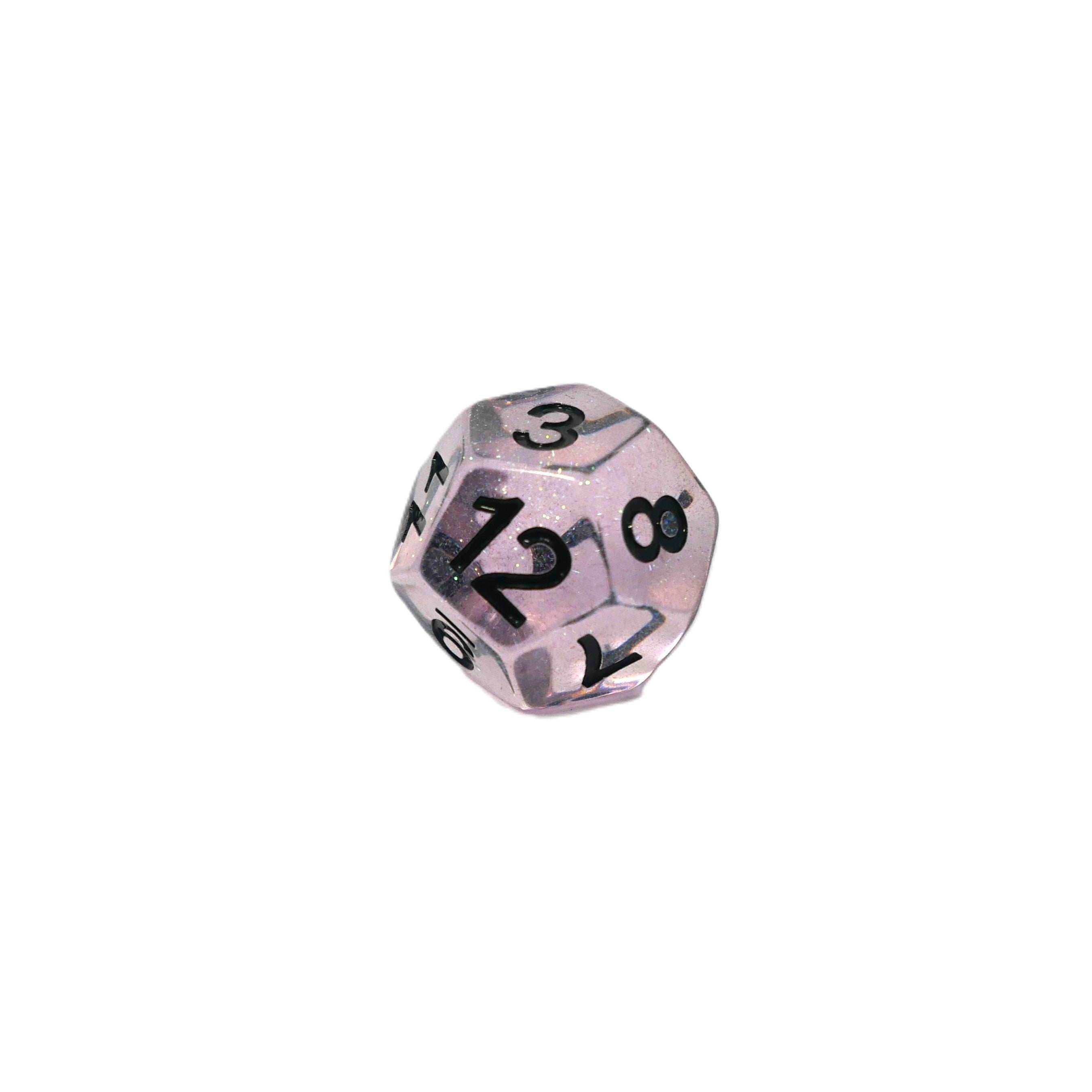 Frozen Blossom - 7 Piece DnD Dice Set | Acrylic RPG Gaming Dice - 