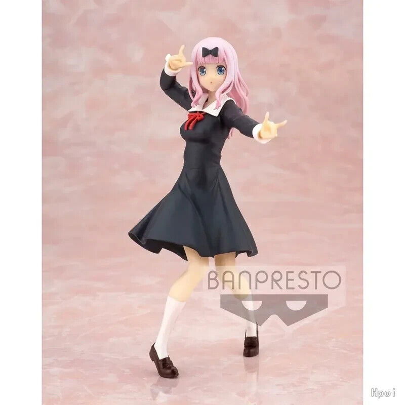 Fujiwara Chika Figure, Shinomiya Kaguya Love Is War Anime PVC Figurine 7in