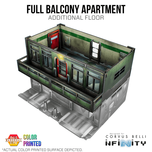 Xiguan Components - Additional Floors - Full Balcony Apartment / Color Printed