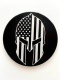 Spartan Flag Hitch Cover - 4.0 Round