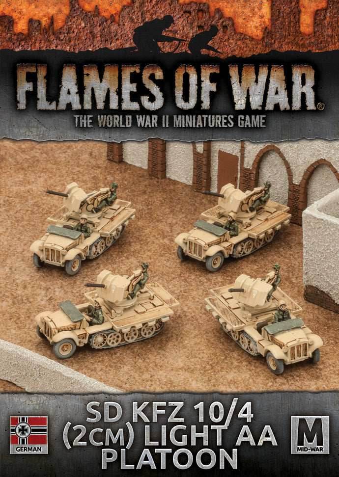 Flames of War: German SD KFZ 10/4 Light AA Platoon (Mid War-Afrika Korps) - 