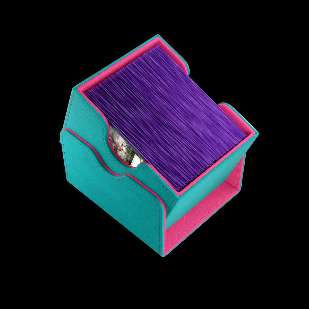 GameGenic: Sidekick 100+ XL Teal/Pink Deck Box