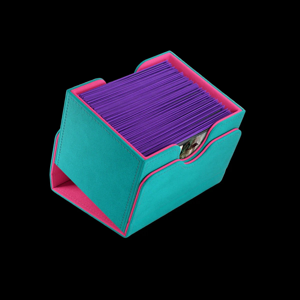 GameGenic: Sidekick 100+ XL Teal/Pink Deck Box