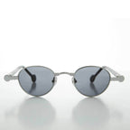 90s Metal Steampunk Victorian Wide Frame Vintage Sunglass - Gideon - Antique Bronze / Gray Lens