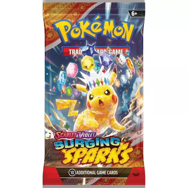 Pokemon Surging Sparks Check Lane Booster Pack | New