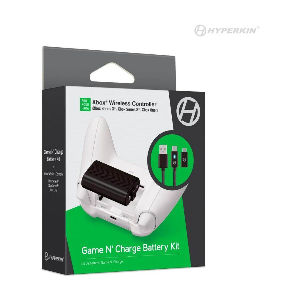 Game N' Charge Battery Kit (Black) Compatible With Xbox Series X® / Xbox Series S®/ Xbox One - Role-Players
