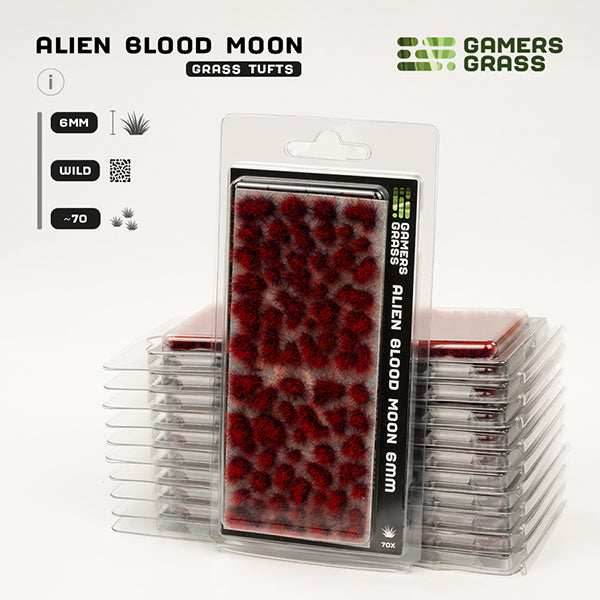 Gamers Grass Tufts: Alien Tufts- Blood Moon 6mm- Wild - 
