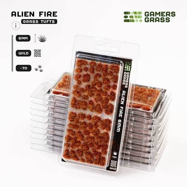 Gamers Grass Tufts: Alien Tufts- Fire Tuft 6mm- Wild - 