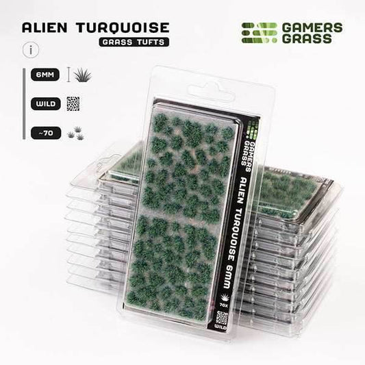 Gamers Grass Tufts: Alien Tufts- Turquoise 6mm- Wild - 