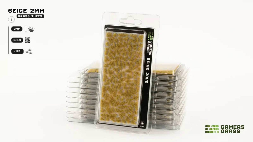 Gamers Grass Tufts: Beige 2mm- Wild - 