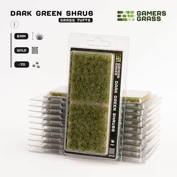 Gamers Grass Tufts: Dark Green Shrubs- Wild - 