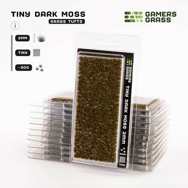 Gamers Grass Tufts: Dark Moss- Tiny - 