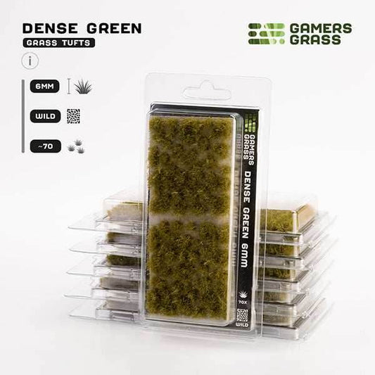 Gamers Grass Tufts: Dense Green 6mm- Wild - 