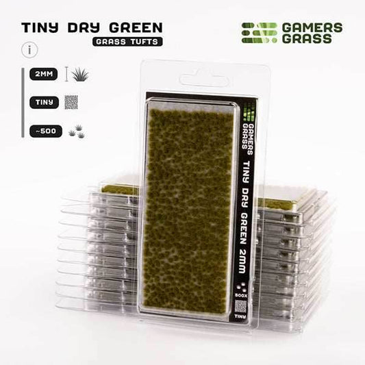 Gamers Grass Tufts: Dry Green- Tiny - 