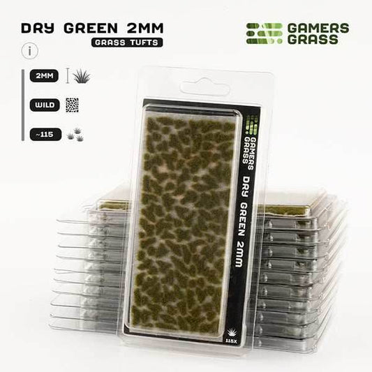 Gamers Grass Tufts: Dry Green 2mm- Wild - 