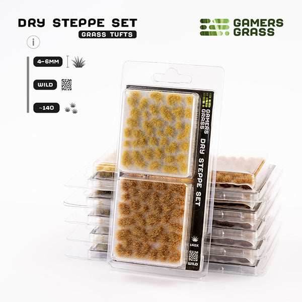 Gamers Grass Tufts: Dry Steppe Set- Wild - 