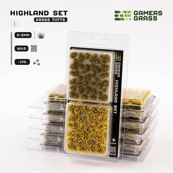 Gamers Grass Tufts: Highland Tuft Set- Wild - 