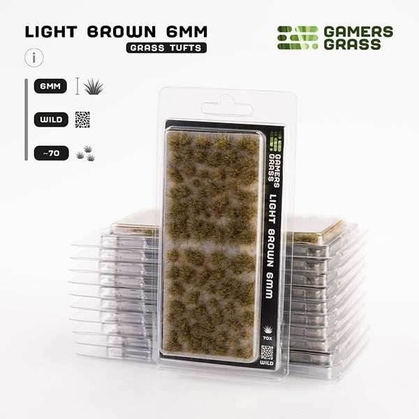 Gamers Grass Tufts: Light Brown 6mm- Wild - 