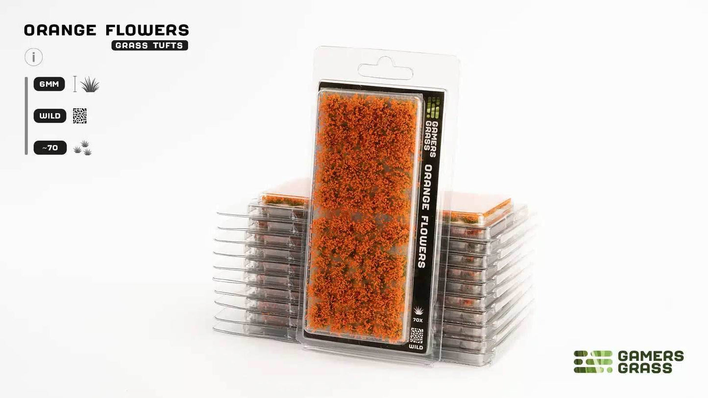 Gamers Grass Tufts: Orange Flowers- Wild - 