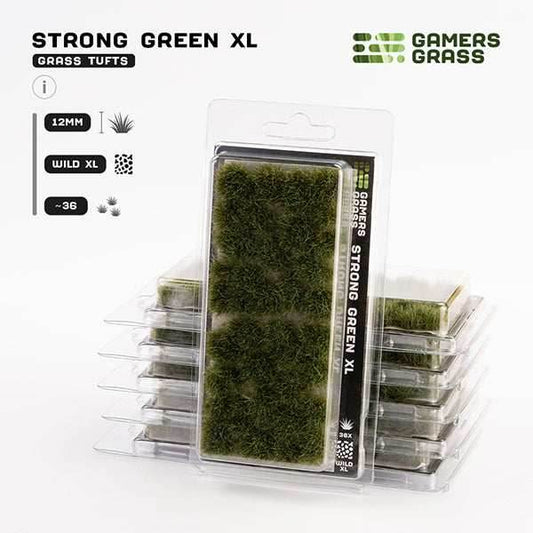 Gamers Grass Tufts: Strong Green XL 12mm- Wild XL - 