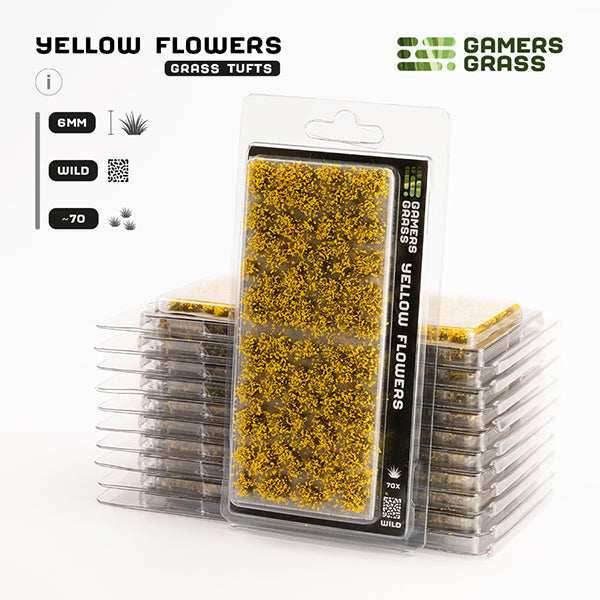 Gamers Grass Tufts: Yellow Flowers- Wild - 