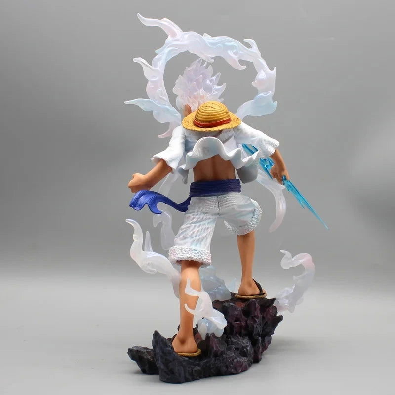 Gear 5 Sun God Monkey D Luffy Anime Figure, Anime One Piece Action Figure PVC Statue 28 CM