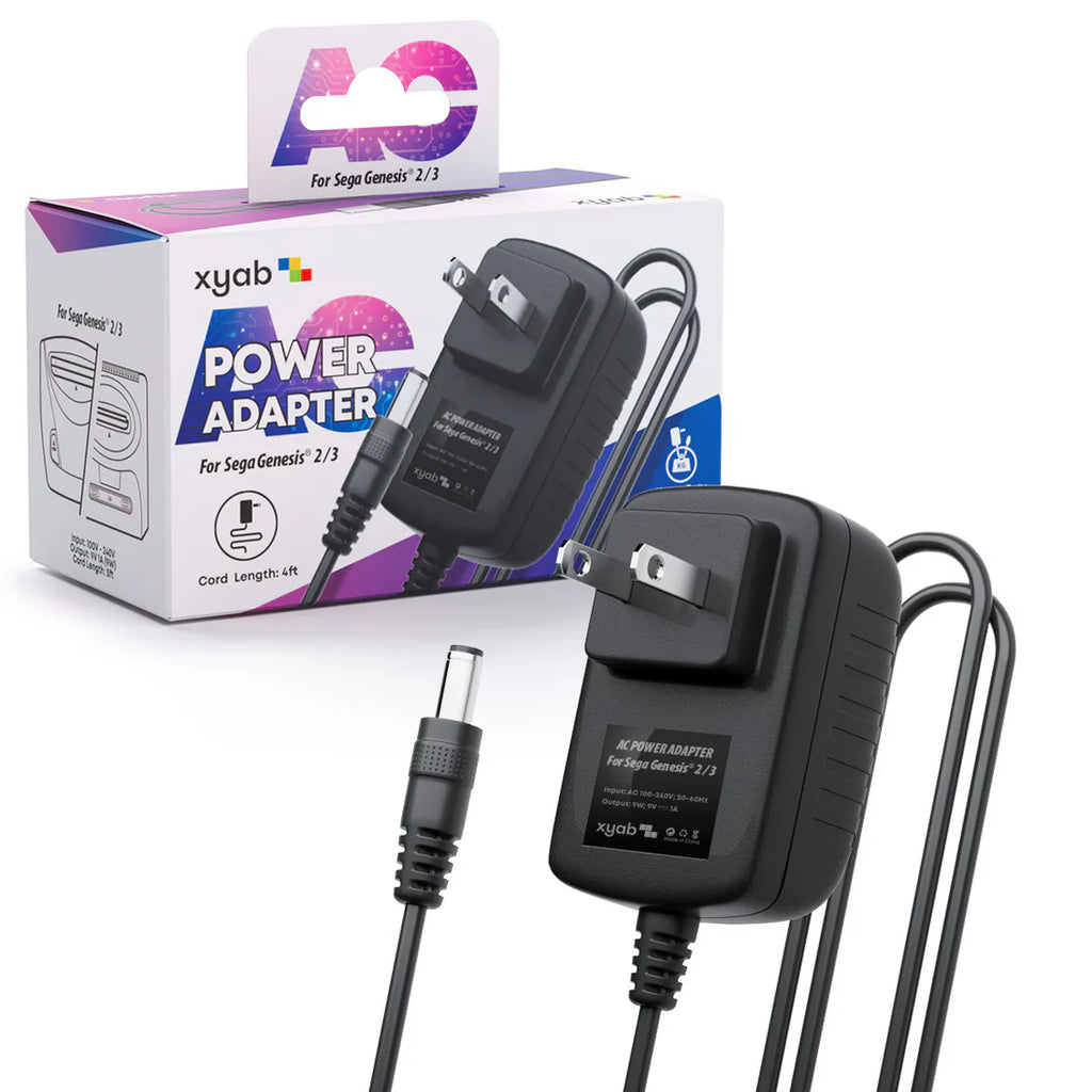 Power Adapter Cable For Sega Genesis 2 / 3 - Role-Players