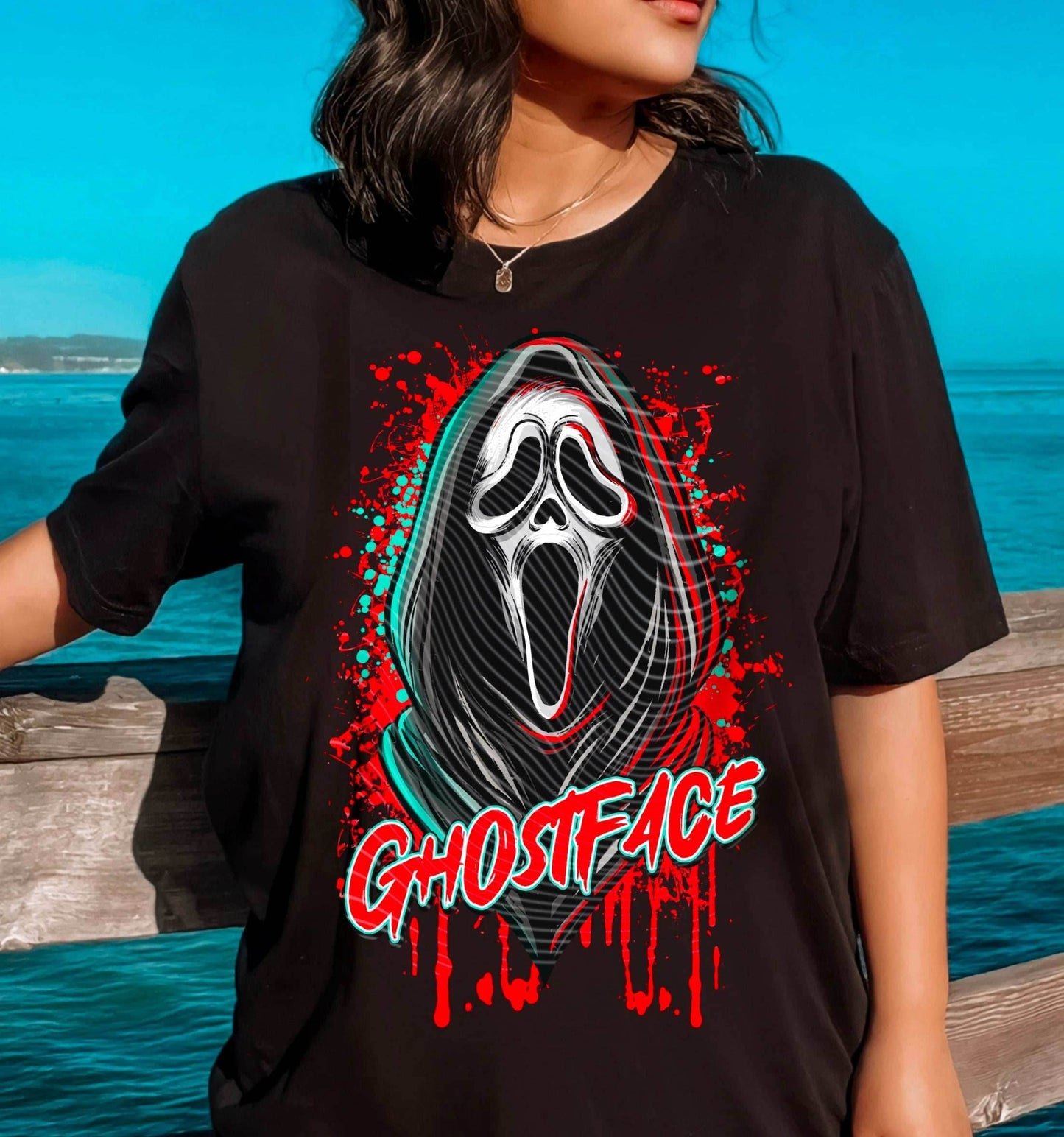 Ghostface Slice and Dice Graphic Tee - S