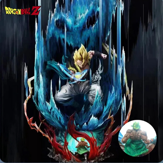 Gogeta Vs Broly Figure, Dragon Ball Super Saiyan Blue Anime Figurine 11 in