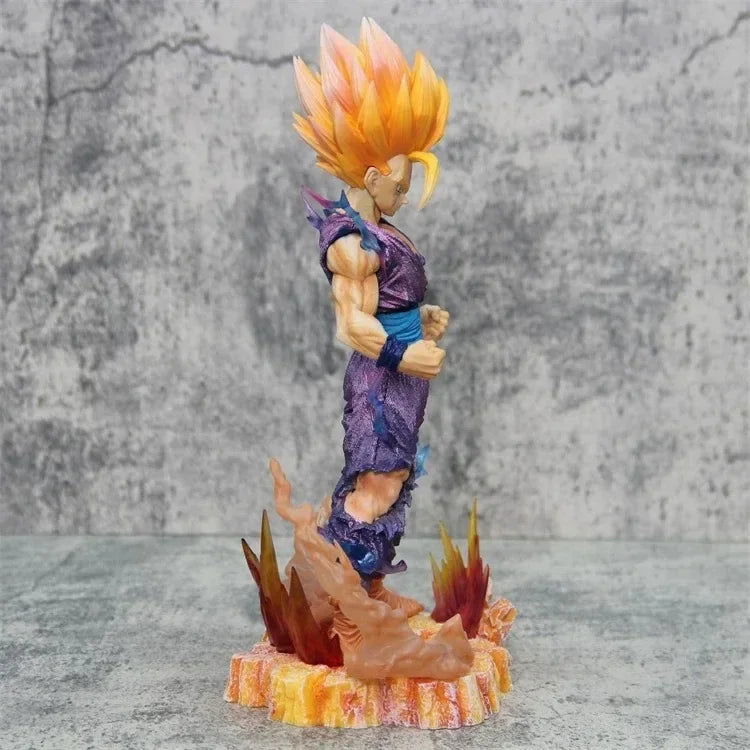 Gohan Super Saiyan 2 Anime Figure, Dragon Ball Z Figurines Cell Saga 28 cm